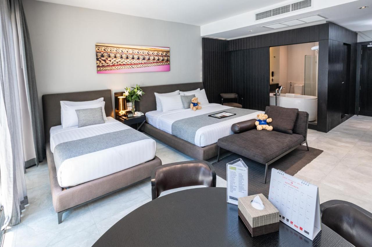 S Ratchada Leisure Hotel - Sha Plus Бангкок Екстер'єр фото Deluxe Family Suite